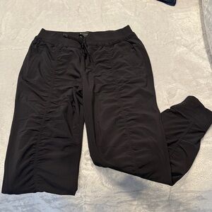 Athleta Attitude Black Drawstring Pants, Size 10